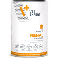 VetExpert VD 4T Renal Chicken&Rice Dog konzerva 400g 