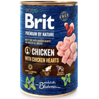 Brit Premium by Nature Dog konz. - Chicken with Hearts 400 g