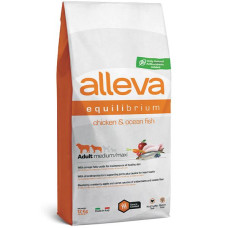 ALLEVA EQUILIBRIUM Dog Dry Adult Chicken & Ocean Fish 12 kg