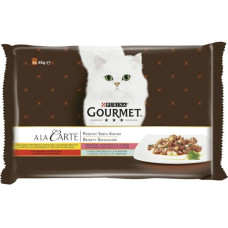 Gourmet A la Carte cat kaps.- Multip.maso,ryba,zelenina 4 x 85 g