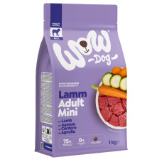 WOW Dog granule Jehněčí Adult 1kg Minis