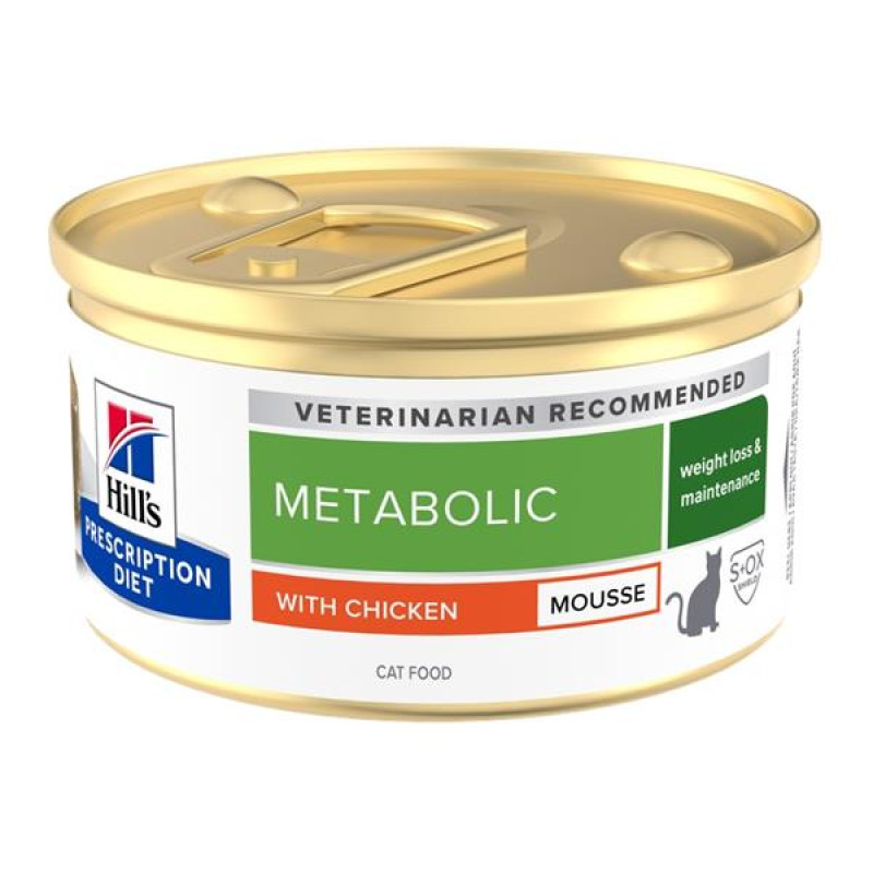 Hill's Prescription Diet Feline Metabolic Mousse pěna kuře 85 g