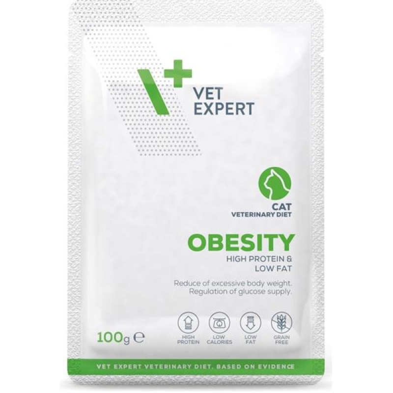 VetExpert VD 4T Obesity Cat kapsičky 100g