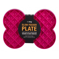 LickiMat SloDog lízací / zpomalovací miska kost růžová