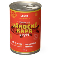 Louie konz. pro psy Vánoční kapr 400 g