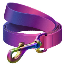 WAUDOG vodítko nylon Gradient fialovo-růžové   (S/122cm/1,5cm) 