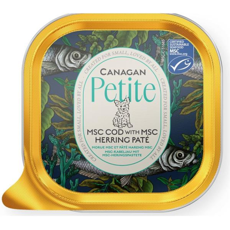 Canagan Petite dog vanička - treska a sleď 100g
