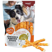 Duvo+ dog Meat! Chicken & rawhide sticks 100 g 