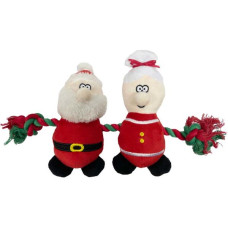 Hračka plyš Rope Duo Mr a Mrs Claus HP 35cm