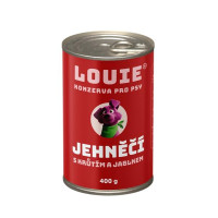 Louie konz.pro psy jehněčí, krůta, jablka 400g