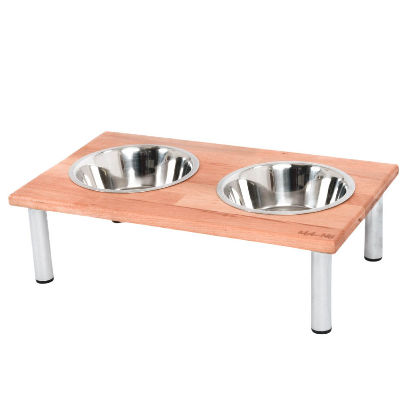 MA-NU Dřevěný stojan s miskami Round   M