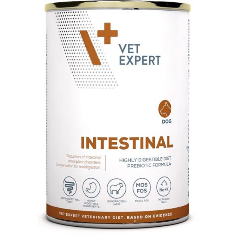 VetExpert VD 4T Intestinal Dog konzerva 400 g