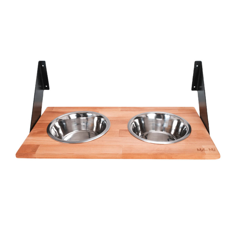 MA-NU Dřevěný stojan s miskami Air