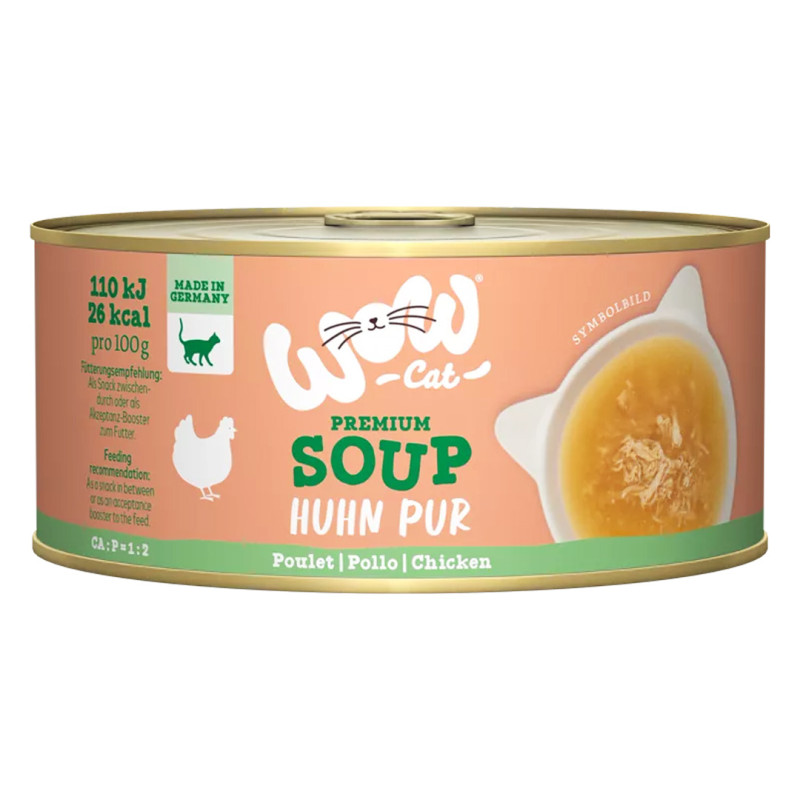 WOW Cat konzerva Soup Kuřecí polévka Adult 70g