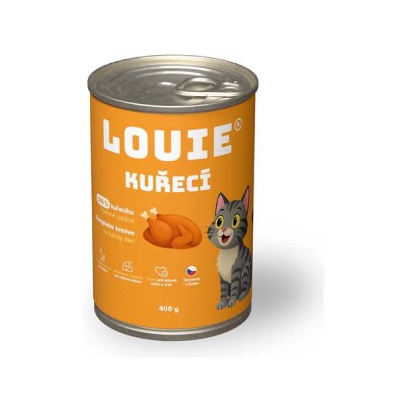 Louie konz. pro kočky kuřecí 400 g