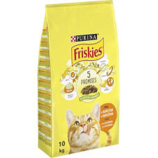 Friskies cat dry - kuře, zelenina 10 kg