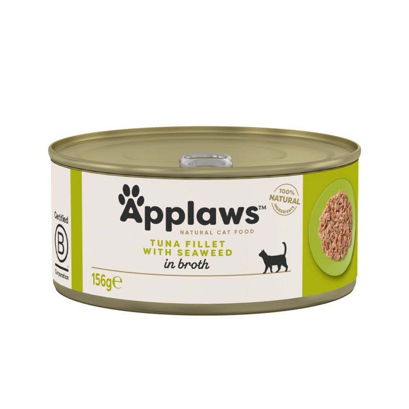 Applaws konzerva Cat Tuňák s mořskými řasami 156g