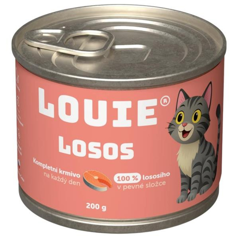 Louie konz. pro kočky losos 200 g