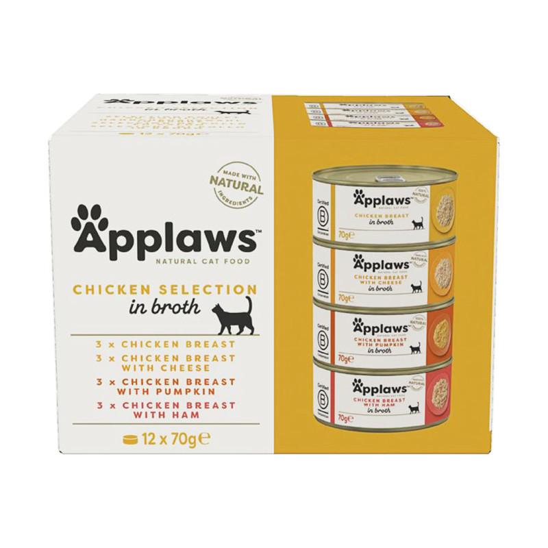 Applaws konzerva Cat Multipack Kuřecí 12x70g - - poškozená krabička, SLEVA 5%