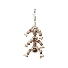 Hračka pták přírodní Bissy Quapas! 45x19cm