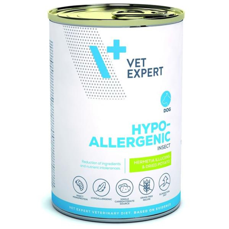 VetExpert VD 4T Hypoallergenic Insect Dog konzerva 375 g
