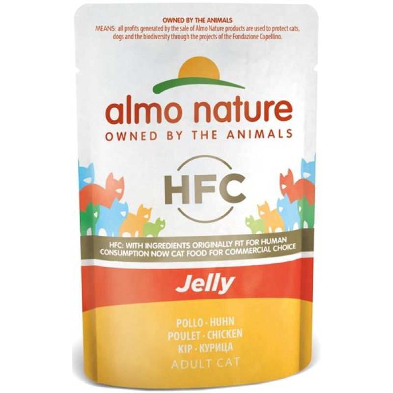 Almo Nature cat kaps. Jelly-kuře 55g