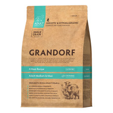 Grandorf granule pro psy Adult Medium & Maxi - 4 druhy masa 10kg