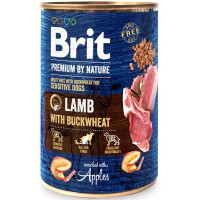 Brit Premium by Nature Dog konz. - Lamb with Buckwheat 400 g
