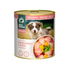 Pure Nature Dog Junior konzerva Králík a Kuře 800g