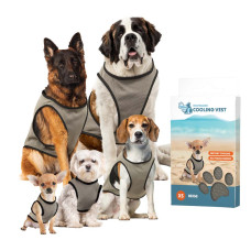 CoolPets chladící vesta Beige 31cm / M