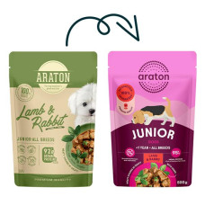 Araton Dog kaps. Junior Lamb/Rabbit 500 g