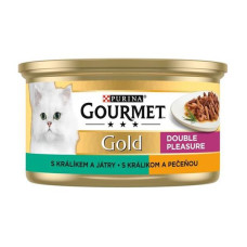 Gourmet Gold cat konz.-s králíkem a játry 85 g