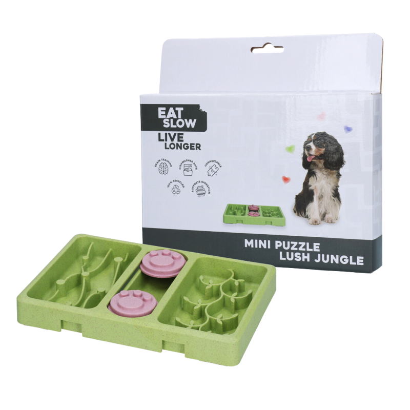 Eat Slow Live Longer hlavolam Mini Puzzle Lush Jungle
