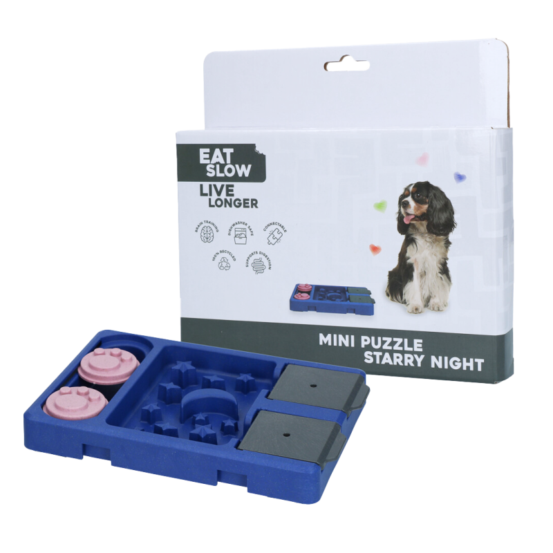 Eat Slow Live Longer hlavolam Mini Puzzle Starry Night