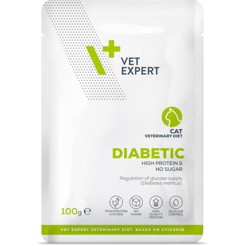 VetExpert VD 4T Diabetic Cat kapsičky 100g