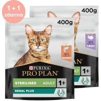 Pro Plan Cat Adult Sterilised 400 g Krůta,Losos 1+1 zdarma