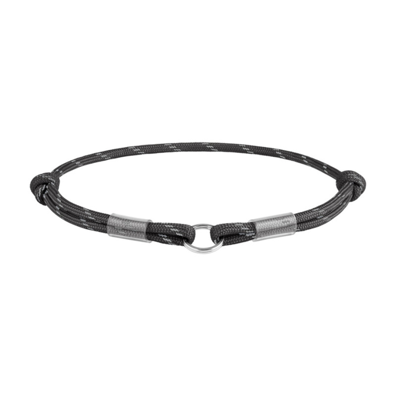 WAUDOG obojek Paracord na QR známku černý (25-45cm/4mm)
