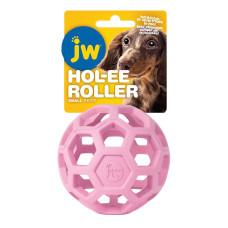 JW Hol-EE děrovaný míč 8cm Small - růžový