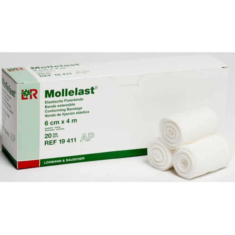 Obin. elastické Mollelast 20ks 6cm x 4m