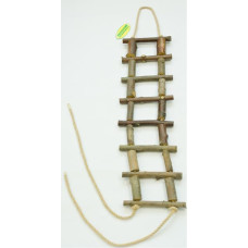 Žebřík dřevěný přírodní slabší 50 cm