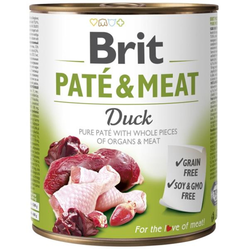 Brit Paté & Meat konz. Duck 800 g