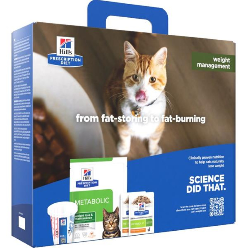 Hill's Prescription Diet Feline Meta 250g+(2x85g) Startovací balíček