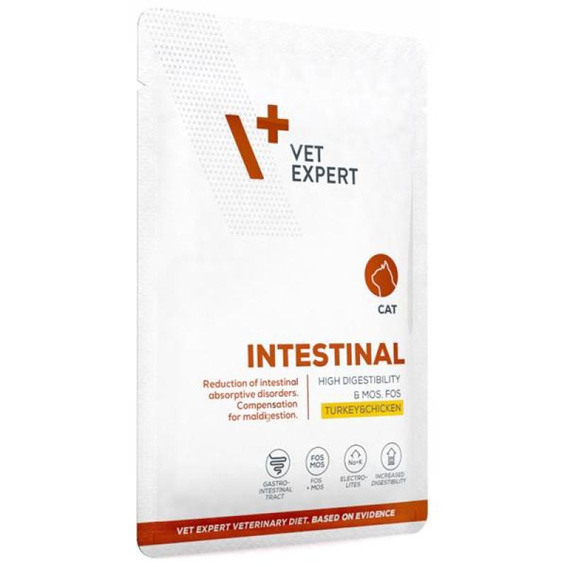 VetExpert VD 4T Intestinal Cat Krůta & Kuře kapsička 100 g