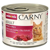 Animonda Carny cat  konz. - hovězí+srdce 200 g