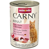 Animonda Carny cat  konz. - krůta, kuře + ráčci 400 g