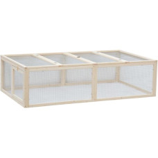 Výběh pro drobné savce krytý Bunny natural, dřevo 181x100x48cm