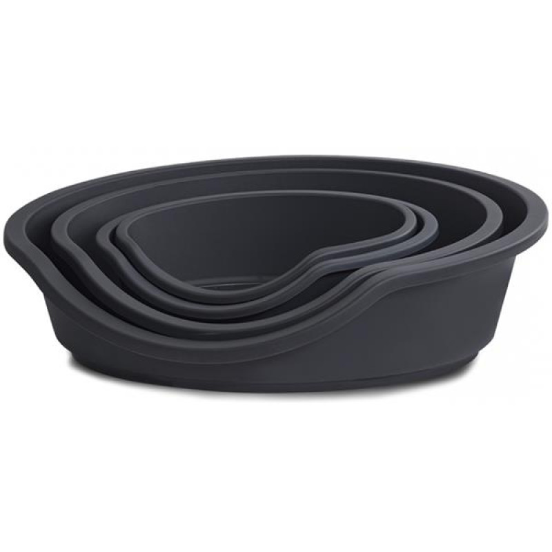 Pelech ovál ECO plast 80x60x25cm černý Duvo+
