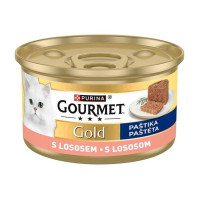 Gourmet Gold cat konz.-paštika s lososem 85 g