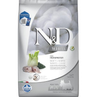 N&D WHITE Dog GF Sea Bass, Spirulina & Fennel Adult Mini 5 kg