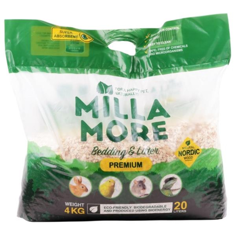 Podestýlka hlod. štěpky osika MillaMore Premium 20l/4kg